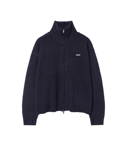 MISEKISEOUL MEN(ミセキソウルメンズ)の「High neck full zip-up knit DARK NAVY(ニット/セーター・メンズ・その他・1/2)」の2枚目の写真