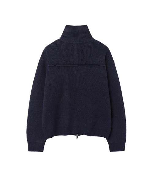 MISEKISEOUL MEN(ミセキソウルメンズ)の「High neck full zip-up knit DARK NAVY(ニット/セーター・メンズ・その他・1/2)」の3枚目の写真