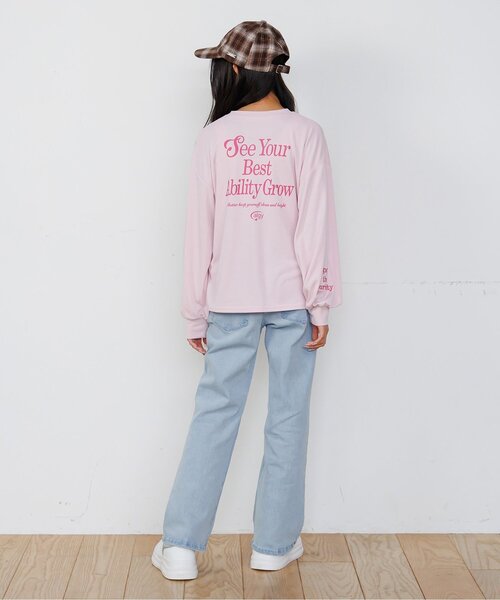 algy(アルジー)の「デニムストレートロングフレアパンツ(デニムパンツ・キッズ・ブルー/ブラック/サックスブルー・130/160/150/140)」の9枚目の写真