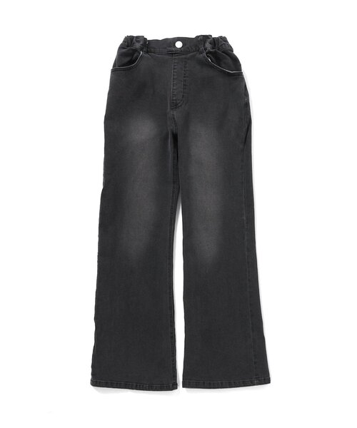algy(アルジー)の「デニムストレートロングフレアパンツ(デニムパンツ・キッズ・ブルー/ブラック/サックスブルー・130/160/150/140)」の4枚目の写真