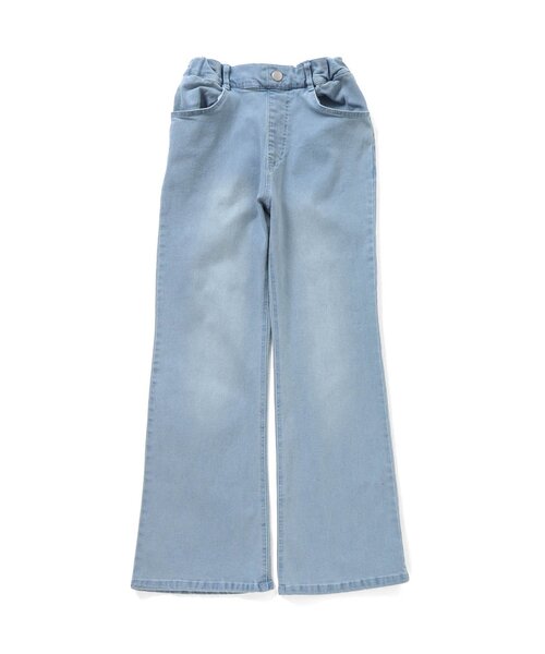 algy(アルジー)の「デニムストレートロングフレアパンツ(デニムパンツ・キッズ・ブルー/ブラック/サックスブルー・130/160/150/140)」の7枚目の写真
