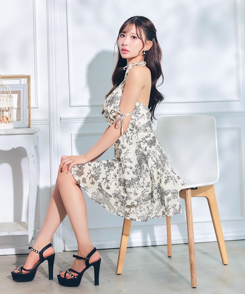 darial（ダリアル）の「カシュクールAラインミニ丈キャバドレス（ドレス・レディース・ブラック系/ブルーグレー・M/XS/S）」の17枚目の写真