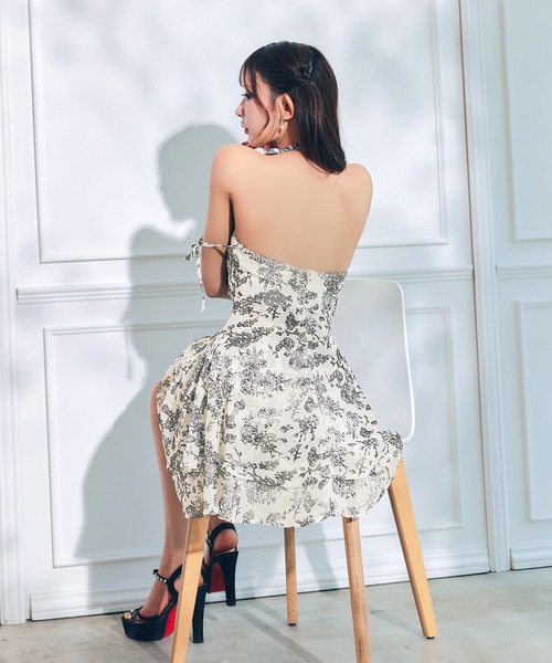 darial（ダリアル）の「カシュクールAラインミニ丈キャバドレス（ドレス・レディース・ブラック系/ブルーグレー・M/XS/S）」の18枚目の写真