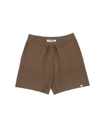 lotsyou_Ava Knit Short Pants Brown