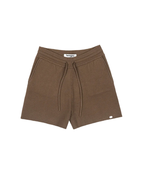 LOTSYOU(ロッツユー)の「lotsyou_Ava Knit Short Pants Brown(その他パンツ・レディース・その他・OS)」の1枚目の写真