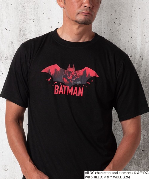 BAYBLO(ベイブロ)の「(SA) 【スーパーマン/バットマン】 半袖 Tシャツ(Tシャツ/カットソー・メンズ・ブラック系3/ブラック系1/ブラック系2/ブラック系4・L/M)」の1枚目の写真