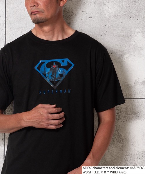 BAYBLO(ベイブロ)の「(SA) 【スーパーマン/バットマン】 半袖 Tシャツ(Tシャツ/カットソー・メンズ・ブラック系3/ブラック系1/ブラック系2/ブラック系4・L/M)」の3枚目の写真