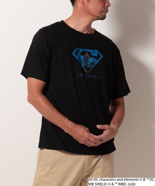 BAYBLO(ベイブロ)の「(SA) 【スーパーマン/バットマン】 半袖 Tシャツ(Tシャツ/カットソー・メンズ・ブラック系3/ブラック系1/ブラック系2/ブラック系4・L/M)」の22枚目の写真