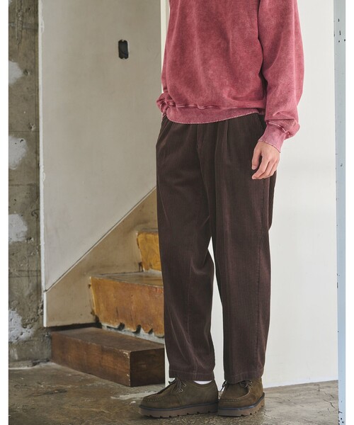 green label relaxing（グリーンレーベルリラクシング）の「コーデュロイ ワイド 1P パンツ W4（その他パンツ・メンズ・ネイビー/ブラック/ダークブラウン/ナチュラル・S/M/L/XL）」の8枚目の写真