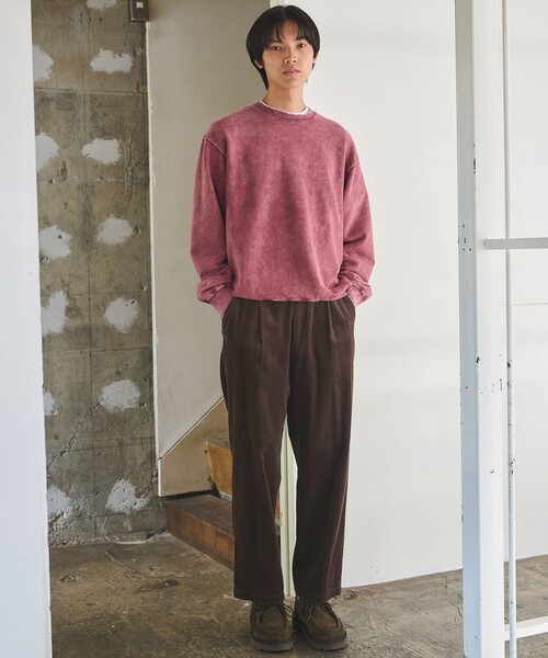 green label relaxing（グリーンレーベルリラクシング）の「コーデュロイ ワイド 1P パンツ W4（その他パンツ・メンズ・ネイビー/ブラック/ダークブラウン/ナチュラル・S/M/L/XL）」の9枚目の写真