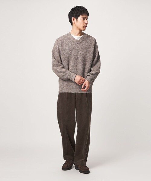 green label relaxing（グリーンレーベルリラクシング）の「コーデュロイ ワイド 1P パンツ W4（その他パンツ・メンズ・ネイビー/ブラック/ダークブラウン/ナチュラル・S/M/L/XL）」の12枚目の写真
