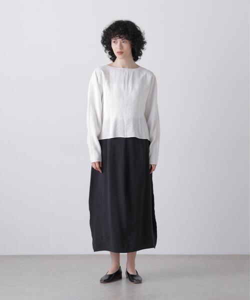 YLEVE(イレーヴ)の「YLEVE / RAYON-POLYESTER BROAD SKIRT(スカート・レディース・ブラウン/ブラック/ホワイト・1/0/2)」の21枚目の写真