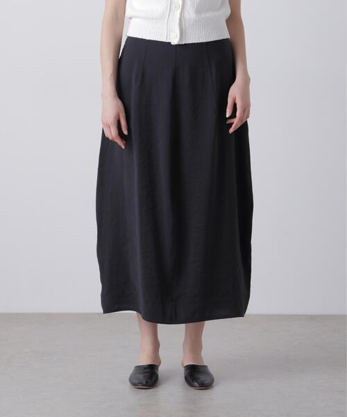 YLEVE(イレーヴ)の「YLEVE / RAYON-POLYESTER BROAD SKIRT(スカート・レディース・ブラウン/ブラック/ホワイト・1/0/2)」の5枚目の写真