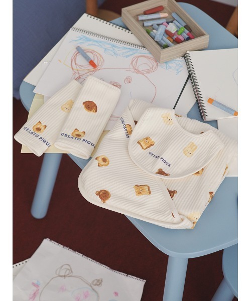 gelato pique（ジェラートピケ）の「【BABY】アニマルブレッド柄サッキングパット（抱っこ紐/ベルトカバー/スリング・レディース・クリーム・F）」の10枚目の写真