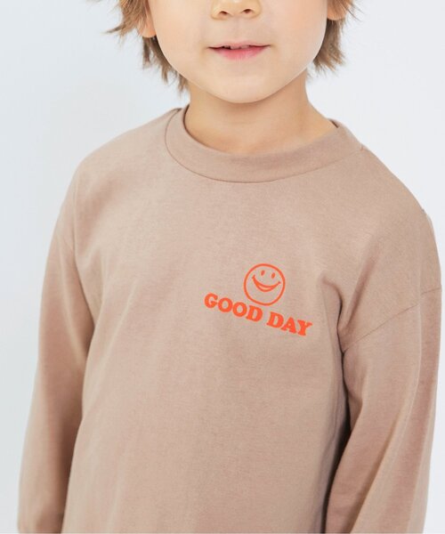 BREEZE(ブリーズ)の「ゆったりバックプリント長袖Tシャツ(Tシャツ/カットソー・キッズ・ブラック/ベージュ/エメラルド・130/100/120/110/80/140/90)」の21枚目の写真