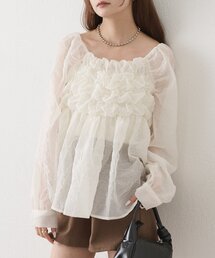 セール】DENIM LIKE PRINT SHIRT（シャツ/ブラウス）｜Ameri（アメリ