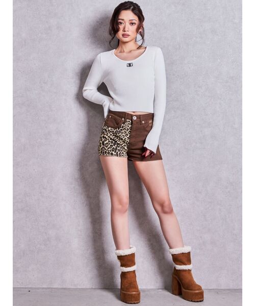 GYDA(ジェイダ)の「GGフェイクムートンPLATFORMショートブーツ(ブーツ・レディース・キャメル/ブラック・LARGE/MEDIUM/SMALL)」の19枚目の写真