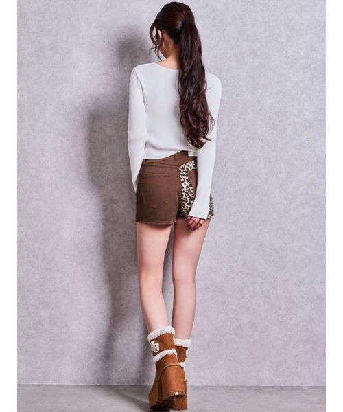 GYDA(ジェイダ)の「GGフェイクムートンPLATFORMショートブーツ(ブーツ・レディース・キャメル/ブラック・LARGE/MEDIUM/SMALL)」の20枚目の写真