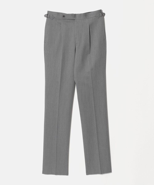 UNITED ARROWS(ユナイテッドアローズ)の「カバートクロス ツイル サイドアジャスター 1プリーツ テーパード スラックス(スラックス・メンズ・モカ/グレー系・44/46/50/48)」の22枚目の写真