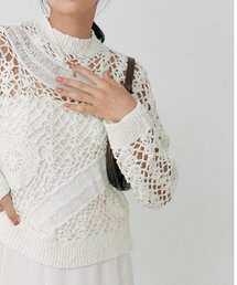 RIVE DROITE | 【WEB限定】スラブヤーン刺繍ニット(ニット/セーター)