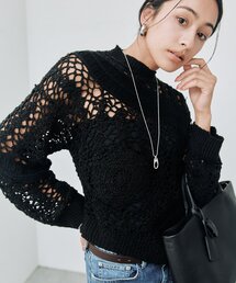 RIVE DROITE | 【WEB限定】スラブヤーン刺繍ニット(ニット/セーター)