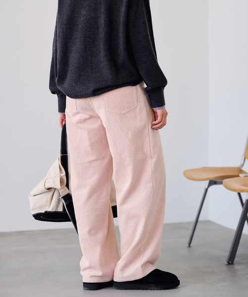 FRAMeWORK(フレームワーク)の「コーデュロイ5PKパンツ(その他パンツ・レディース・アイボリー/ピンク/カーキ・36/40/38)」の3枚目の写真