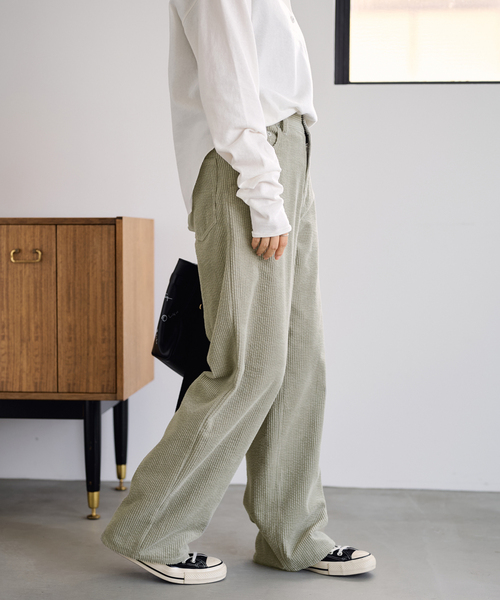 FRAMeWORK(フレームワーク)の「コーデュロイ5PKパンツ(その他パンツ・レディース・アイボリー/ピンク/カーキ・36/40/38)」の5枚目の写真