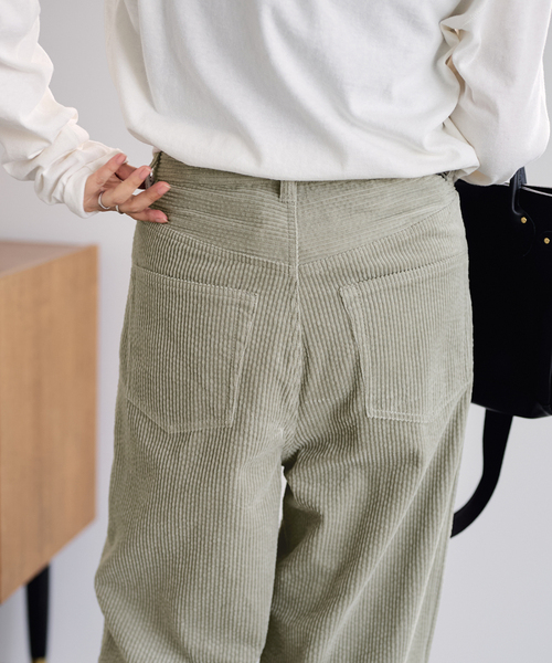 FRAMeWORK(フレームワーク)の「コーデュロイ5PKパンツ(その他パンツ・レディース・アイボリー/ピンク/カーキ・36/40/38)」の9枚目の写真