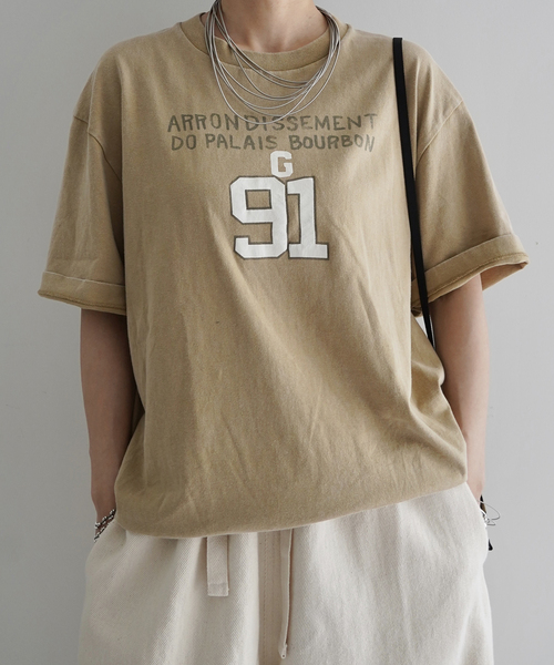 JOURNAL STANDARD LUXE(ジャーナルスタンダード ラックス)の「Faded Print T(Tシャツ/カットソー・レディース・チャコールグレー/ベージュ・FREE)」の5枚目の写真