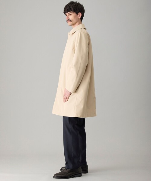 UNFILO(アンフィーロ)の「【洗濯機OK】防風撥水ステンカラーコート(ステンカラーコート・メンズ・ネイビー系/ブラック系/ベージュ系・MEDIUM/SMALL/LARGE)」の14枚目の写真