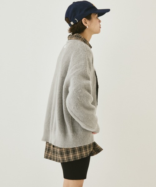 MIRROR STOKE（ミラーストーク）の「【ZOZO限定】MS LOGO KNIT/ミラーストークロゴニット（ニット/セーター・レディース・ブラック/オフホワイト/グレー・MEDIUM）」の6枚目の写真