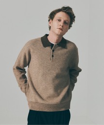 【MAISON CLUB】Bi-Color Knit Polo Shirt / バイカラーニットポロシャツ SNF