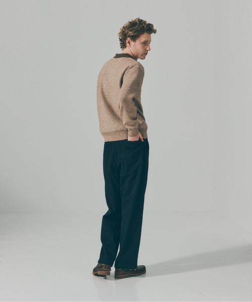 MILITARY(ミリタリー)の「【MAISON CLUB】Bi-Color Knit Polo Shirt / バイカラーニットポロシャツ SNF(ポロシャツ・メンズ・ネイビー/アイボリー・M/L)」の18枚目の写真