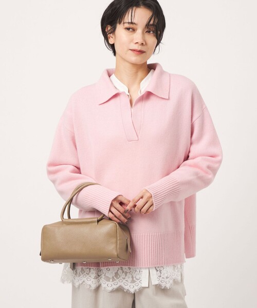 green label relaxing(グリーンレーベルリラクシング)の「【結論シリーズ】エリ・エリートニット(ニット/セーター・レディース・ダークブラウン/ブラック/ライム/ダークグレー/モカ/ナチュラル/ライトピンク・FREE)」の21枚目の写真