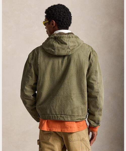 POLO RALPH LAUREN(ポロ ラルフ ローレン)の「キャンバス フーデッド ジャケット(ブルゾン・メンズ・グレー系・M/L)」の10枚目の写真