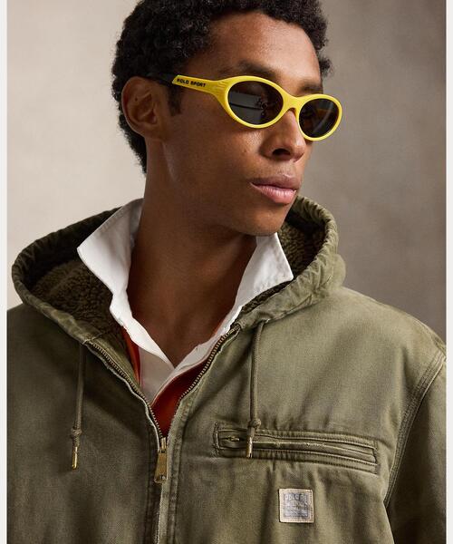 POLO RALPH LAUREN(ポロ ラルフ ローレン)の「キャンバス フーデッド ジャケット(ブルゾン・メンズ・グレー系・M/L)」の2枚目の写真