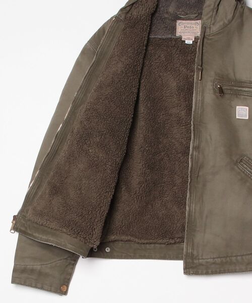 POLO RALPH LAUREN(ポロ ラルフ ローレン)の「キャンバス フーデッド ジャケット(ブルゾン・メンズ・グレー系・M/L)」の7枚目の写真