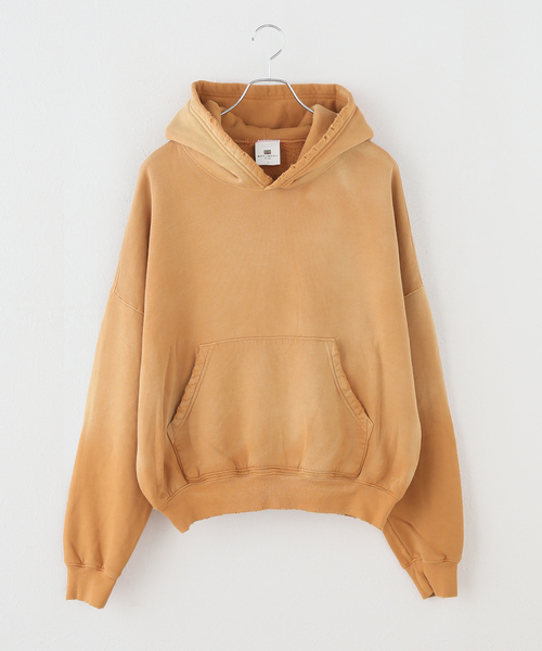 JOURNAL STANDARD(ジャーナルスタンダード)の「【MOOJI MOOJI / ム―ジ ム―ジ】OVERSIZED CROP HOODIE AGED(パーカー・レディース・チャコールグレー/マスタード/グリーン/ピンク・SMALL)」の3枚目の写真