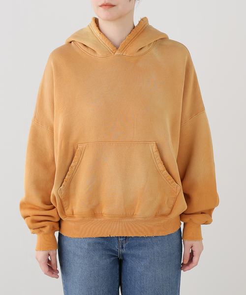 JOURNAL STANDARD(ジャーナルスタンダード)の「【MOOJI MOOJI / ム―ジ ム―ジ】OVERSIZED CROP HOODIE AGED(パーカー・レディース・チャコールグレー/マスタード/グリーン/ピンク・SMALL)」の14枚目の写真