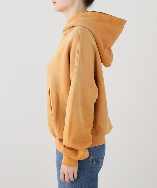 JOURNAL STANDARD(ジャーナルスタンダード)の「【MOOJI MOOJI / ム―ジ ム―ジ】OVERSIZED CROP HOODIE AGED(パーカー・レディース・チャコールグレー/マスタード/グリーン/ピンク・SMALL)」の15枚目の写真