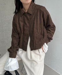 スエードショートジャケット