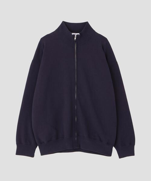Y(ワイ)の「Y / ORGANIC COTTON BLEND HEAVY WEIGHT FLEECE PKT BLOUSON(ブルゾン・メンズ・ネイビー/ホワイト・MEDIUM/LARGE/SMALL)」の2枚目の写真