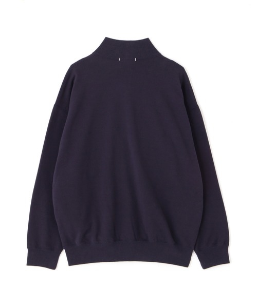 Y(ワイ)の「Y / ORGANIC COTTON BLEND HEAVY WEIGHT FLEECE PKT BLOUSON(ブルゾン・メンズ・ネイビー/ホワイト・MEDIUM/LARGE/SMALL)」の4枚目の写真