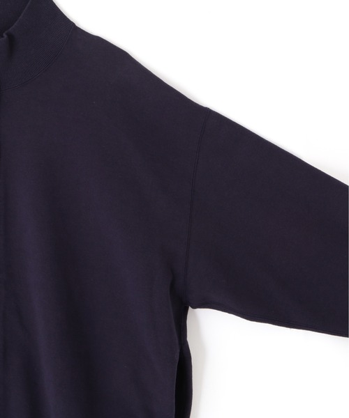 Y(ワイ)の「Y / ORGANIC COTTON BLEND HEAVY WEIGHT FLEECE PKT BLOUSON(ブルゾン・メンズ・ネイビー/ホワイト・MEDIUM/LARGE/SMALL)」の6枚目の写真