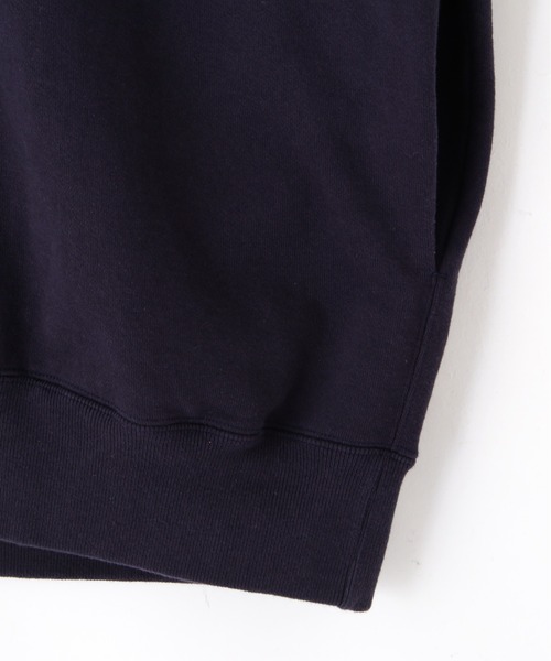 Y(ワイ)の「Y / ORGANIC COTTON BLEND HEAVY WEIGHT FLEECE PKT BLOUSON(ブルゾン・メンズ・ネイビー/ホワイト・MEDIUM/LARGE/SMALL)」の9枚目の写真