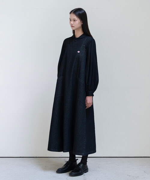 DANTON(ダントン)の「DANTON × eunoia - Jumper Dress(ワンピース・レディース・ブラック・F)」の3枚目の写真