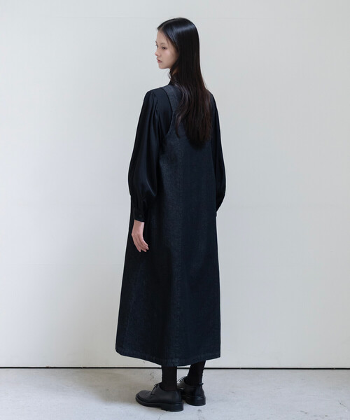 DANTON(ダントン)の「DANTON × eunoia - Jumper Dress(ワンピース・レディース・ブラック・F)」の4枚目の写真