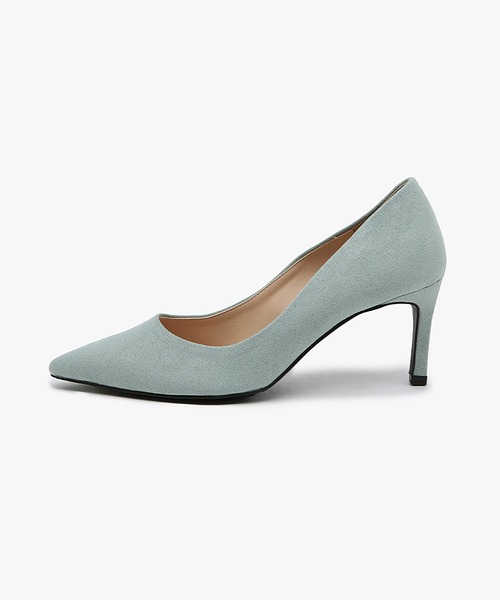SAPPUN(サプン)の「Cameli(カメリ)スエードヒールパンプス(7cm)(220-65213)SAPPUN(サプン)(パンプス・レディース・グレー/ブラック/ブルー/ブラウン・24.5/24/23.5/23/22.5/25/22)」の4枚目の写真