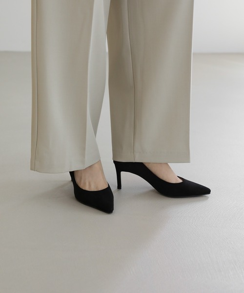 SAPPUN(サプン)の「Cameli(カメリ)スエードヒールパンプス(7cm)(220-65213)SAPPUN(サプン)(パンプス・レディース・グレー/ブラック/ブルー/ブラウン・24.5/24/23.5/23/22.5/25/22)」の12枚目の写真
