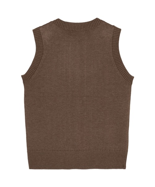 TOKYO SHIRTS(トウキョウシャツ)の「ニット アンチピリング ボートネックネック ベスト レディース(ベスト・レディース・ブラウン/ボルドー/ブラック・M/LL/L)」の10枚目の写真